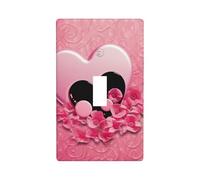 Decorator Wall Plate Cover Single Toggle Light Switch Cover Love Pictures Wallplates Blank Electrical Rocker Switch Plate Covers for Electrical Outlets Decorative 1 Gang 4.5" x 2.76"