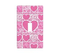 Decorator Wall Plate Cover Single Toggle Light Switch Cover White Love Heart Wallplates Blank Electrical Rocker Switch Plate Covers for Electrical Outlets Decorative 1 Gang 4.5" x 2.76"