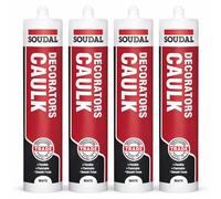 Decorators Caulk - 4 Pack | Paintable Acrylic Sealant for Gaps & Cracks | Flexible, Smooth Finish for Interior Decorating