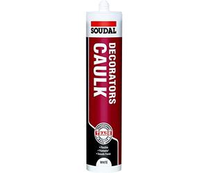 Decorators Caulk Soudal - 300 ml - Trade - White Pack of 6