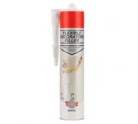 Decorators Caulk White, Flexible Paintable Acrylic Sealant for Skirting Boards, Window & Door Frames, Architrave, Coving & Internal Joint Sealing