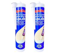 Decorators Caulk - White (Pack of 2 x 300ml) Flexible Filler for Gaps and Cracks | Paintable Sealant for Walls, Ceilings, Skirting Boards & Woodwork
