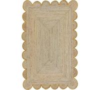 DecorAvenue Indian Handmade Handwoven Braided Jute Area Rug
