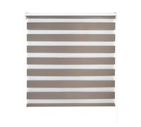 Decorblind Double Layer Night and Day Roller Blind Wall or Ceiling Installation Dimensions 160 x 180 cm Fabric 157 x 175 cm Brown for Window