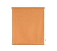 Decorblind Plain Opaque Roller Blind, No Tools and Drilling Required, Dimensions: 52 x 180 x 180 L/Fabric Size: 49 x 175 cm, Plain Blackout Blind, Orange, Blinds for Windows