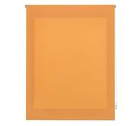 DECORBLIND | Smooth Translucent Roller Blind, Blind Size: 120 x 175 cm Width x Length/Plain Fabric Dimensions: 117 x 170 cm - Translucent Orange Blind Easy Installation to Wall or Ceiling
