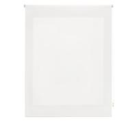 DECORBLIND | Smooth Translucent Roller Blind, Size: 140 x 250 - Plain Fabric: 137 x 245 - White - Easy Installation to Wall or Ceiling