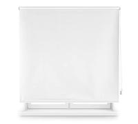 Decorblind | Thermal Blackout Roller Blind, Measure 100 x 175 cm (Width x Length), Fabric 97 x 170 cm - Plain Ecru Colour, Easy Installation to Wall or Ceiling