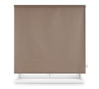 Decorblind | Thermal Blackout Roller Blind, Measure 100 x 230 cm Width x Length, Fabric 97 x 225 cm - Plain Taupe Color, Easy Installation to Wall or Ceiling