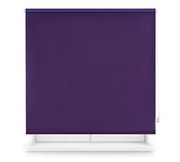 Decorblind | Thermal Blackout Roller Blind, Measure 120 x 175 Width x Length/Fabric 117 x 170 - Plain Violet Color, Easy Installation to Wall or Ceiling