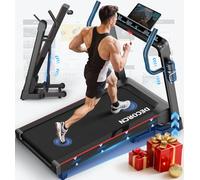 Decorcn Folding Treadmill for Home, 7HP, 20 Auto Incline, 1km/h-18km/h, 180KG limited, Running Machine for Heavy People with APP,LED, Bluetooth Speakers, Silent Walking Pad