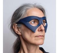 Decords Avant Garde Mask Glasses | 3D Printed Futuristic Eye Mask for Cosplay | Minimal Superhero Visor, Festival Costume Wearable Art Prop Unisex | Main Color: Matte Black