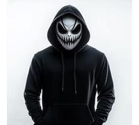 Decords Grinning Demon Mask | Horror Villain Scary Cosplay Mask | 3D Printed Halloween Costume Nightmare Monster Mask | Creepy Gothic Horror Mask | Main Color: Yellow