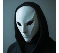 Decords Phantom Assassin Mask | 3D Printed Sci-Fi Cosplay Mask | Stealth Warrior Gothic Horror Mask | Costume Futuristic Masquerade Mask | Main Color: Yellow