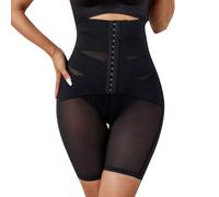 DecorDwell Shapewear Shorts for Women, Tummy Control Knickers High Waist, XXL Black Push up Underwear with Adjustable Buckle, Breathable Slim Pants Under Dress