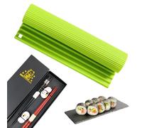 DecorDwell Sushi Tool Set, Chopsticks Set, Silicone Sushi Mat, with 2 Pairs Chopsticks, Nonstick Rice Roll Maker, for Beginners DIY, Reusable,Easy To Clean, for Party, Picnic, Travel, Japanese Food
