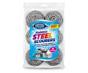 DECORE4U LTD DL 6-Pack 18g Stainless Steel Scourers - Heavy-Duty Cleaning in Silver | Size: 6 Pack DECORE4U LTD Silver 6 Pack