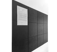 DECORETTA Cork Board Alternative - Felt Wall Tiles with Safe Removable Adhesive Tabs, Cork Boards for Walls Notice Board for Home Office and Classroom Pin Board Tack Board - Black
