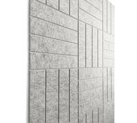 DECORETTA Felt Bulletin Board Tiles | Modern Cork Board Alternative | Large Cork Boards for Walls | Aesthetic Felt Wall Panels for Office & Home Decor | Pinboard & Photo Board (12-Pack) | Gray Marble