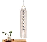 Decorhome Boho Evil Eye Wall Hanging, Evil-Eye Dream Catcher with Crystal Stone and Tassel - Dream Catcher Macrame Wall-Hanging Boho Tapestry, Large Wall Decor