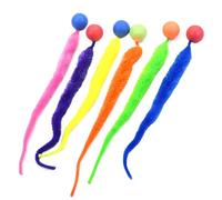 Decorhome Bouncy Ball Cat Toy | Interactive Cat Toy Ball Cat Worm Toy | Creative Fuzzy Worm Bouncy Balls Bouncy Tails Cat Toy Cat Chaser Toy for Home Pet Shop