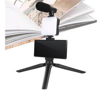 Decorhome Cell Phone Tripod with Light | Selfie Light for Phone - Multi-Functional Phone Selfie Tripod Mount, Portable LED Selfie Lamp, Stable Cell Phone Tripod Stand for Live Broadcast