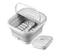 Decorhome Foot Baath Bucket - Heated Foot Bath with Massage | Foldable Travel Portable Household Fot Baath Tub with Red Light & Roller Massager | Convenient Heated Massage Features for Relaxation