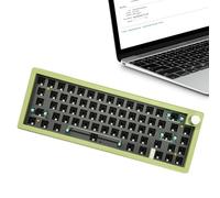Decorhome Large Print Backlit Keyboard, Wired Keyboard for Home, Compact Mechanical Keyboard RGB Backlit, Portable 67 Keys Game Keyboard with Multimedia Knob, Office Supplies for Game Room
