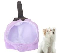 Decorhome Pet Hat | Pet Caps Pet Headwear Cute Soft Eggplant Cat Costume - Versatile Comfortable Head Wear Accessories for Birthday Holiday