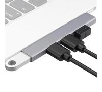 Decorhome USB Hub - 4-Port USB Extender Splitter | Aluminum Alloy USB Expander for Laptops | High-Speed USB 3.0 Multi-Interface Docking Station | Compact Portable Design for Effortless Connectivity