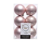Decoris 2 X 12 Blush Pink Christmas Tree Baubles