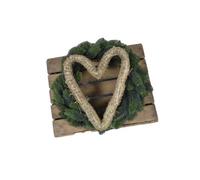 30cm Valentines Heart Straw Wreath Make Your Own Valentines Love Christmas Door Wreath Floral Craft Heart Shape