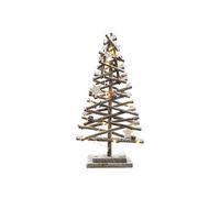 Decoris Micro LED Rattan Tree, Snowy Effect 50 cm, Multi-Colour
