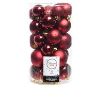 Decoris Season Christmas Red Christmas bauble set - 30 pcs