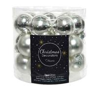 Decoris Season Silver Mini Christmas bauble set - 24 pcs