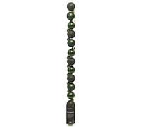 DECORIS Shatterproof Bauble Green Mini 3 cm Pack of 14