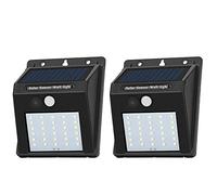 Decorman Solar Sensor Lights Outdoor 30 LED Wireless Waterproof Security Solar Motion Sensor Wall Lights for Fence Patio Deck Yard Garden with Motion Activated Auto On/Off