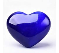 DECORN 3Pcs Natural Healing Crystal Cat's Eye Heart Stones