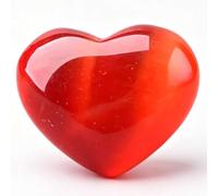 DECORN 3Pcs Natural Healing Crystal Cat's Eye Heart Stones