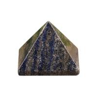 DECORN Healing Crystal Pyramid 2" Carved Polished Natural Stone Pyramid Figurine for Reiki, Meditation, Chakra Balancing and Crystal Pyramids Grid,Lapis Lazuli