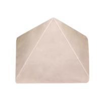 DECORN Healing Crystal Pyramid 2" Carved Polished Natural Stone Pyramid Figurine for Reiki, Meditation, Chakra Balancing and Crystal Pyramids Grid,Clear Quartz