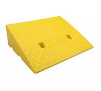 DECORN Kerb Ramp 2 Pack Portable Lightweight Driveway Ramps for Steps Easy Installation Stable Versatile for Home and Outdoor Use, Cars Wheelchairs and Motorcycles,Yellow,7.5in(19cm)
