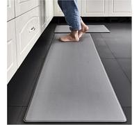TOMAO Kitchen Rugs, Cushioned Anti-Fatigue Mat, Non-Skid Waterproof Wipeable Thickened Comfort Standing Foam For Kitchen, Floor Home, Office, Sink, Laundr(Size:45cm × 150cm,Color:grey)