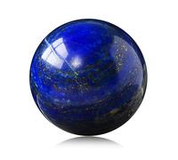 DECORN Lapis Lazuli Crystal Sphere Natural Blue Quartz Crystal Ball Polished Gem Stone Ball Decorative Sphere Witchcraft Supply Meditation Balls & Feng Shui Home Decor,50~55mm