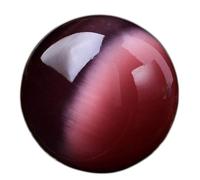 DECORN Natural Crystal Ball Healing Sphere Cat Eye Sphere Quartz Crystal Stones Ornament for Art Crafts Home Decor, Meditation, Divination, Collection,Purple,Dia.200mm