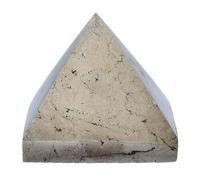 DECORN Natural Pyrite Pyramid Protective Energy Gemstone 50MM Carved Natural Stone Pyramids Reiki, Meditation, Crystal Healing, Home Office Decor, Mineral Collection