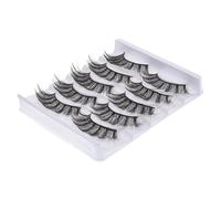 DECORNIJIA 1 Box False Eyelash Extensions Lightweight Fiber Lash Extensions Natural-looking Fashionable Black Easy to Apply and Remove DIY at Home for Women and Girls