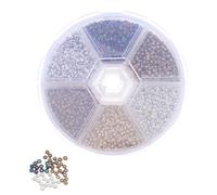 DECORNIJIA 1 Box Metal Head Fly Tying Beads for Fishing Lures Versatile and Precision Weight Beads for Trout Fly Hooks Portable Box with Approx