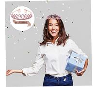 DECORNIJIA 1 Set Birthday Crown and Sash Elegant Birthday Etiquette Belt for Women for Celebrating Milestones