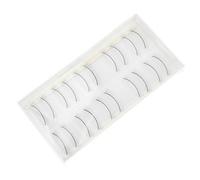 DECORNIJIA 10 Pairs Black Synthetic Practice Eyelash Extensions Strips for Mannequin Head, Natural Long False Lashes for Grafting Practice and Operation Improvement